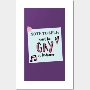 Don't Be Gay in Indiana - The Prom Musical Quote Posters and Art